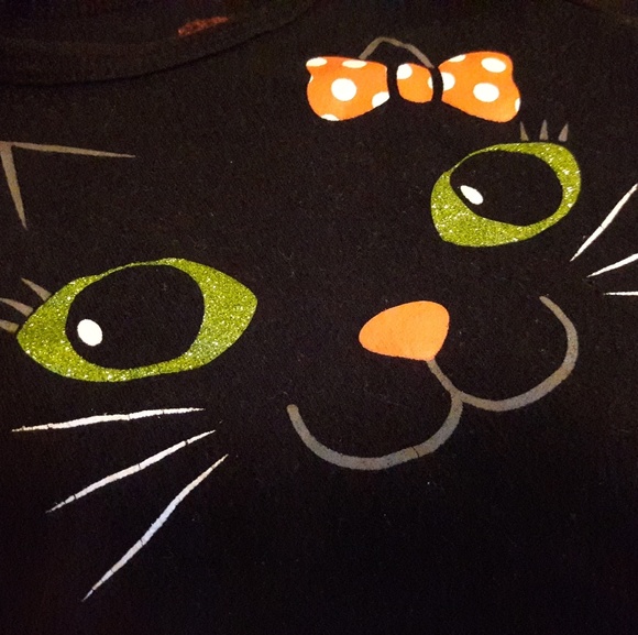 Black Cat One Piece Bodysuit for Baby Girl - Picture 2 of 8